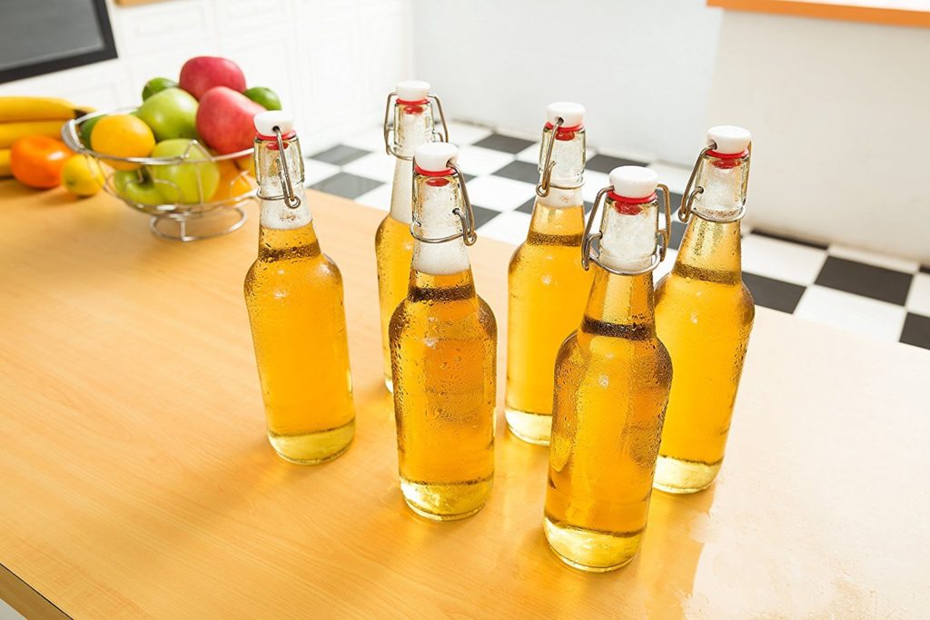Swing Top Glass Bottles with Lids